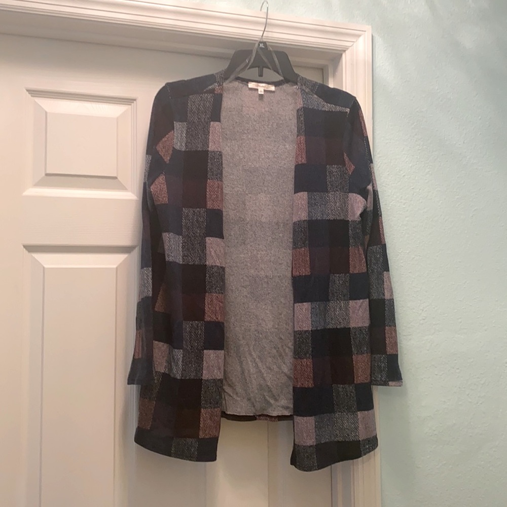 Plaid cardigan